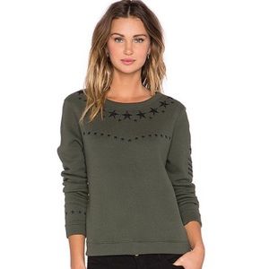 Generation Love Cara Military Embroidered Sweatshirt size xs